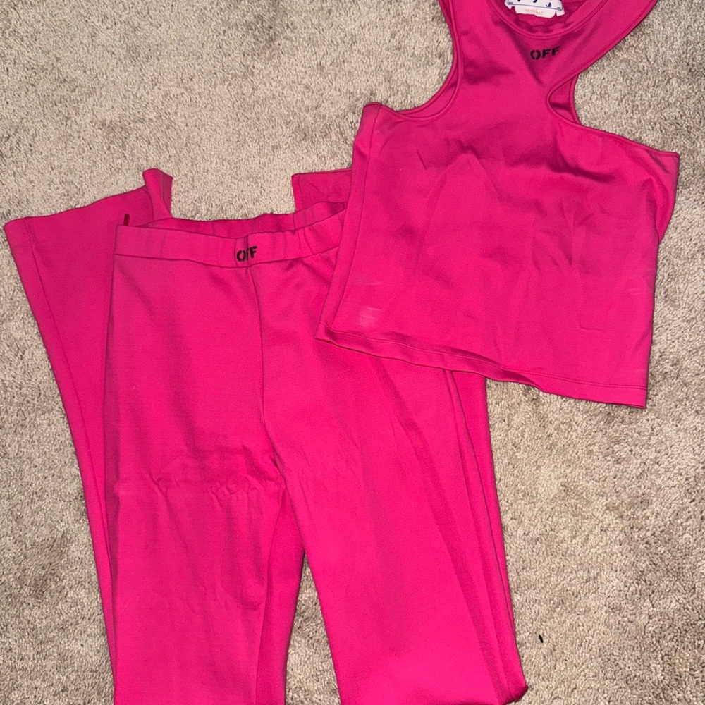 OFF WHITE Pink Women's Jumpsuit SET